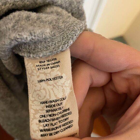 Soft Surroundings 1X Womens Funnel Neck Sweater Minimalist Classic Cozy Neutral - Picture 8 of 8